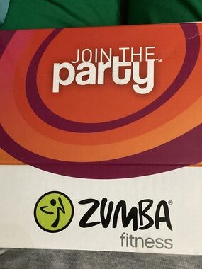 Zumba Fitness Orange and Purple 'Join the Party' Banner